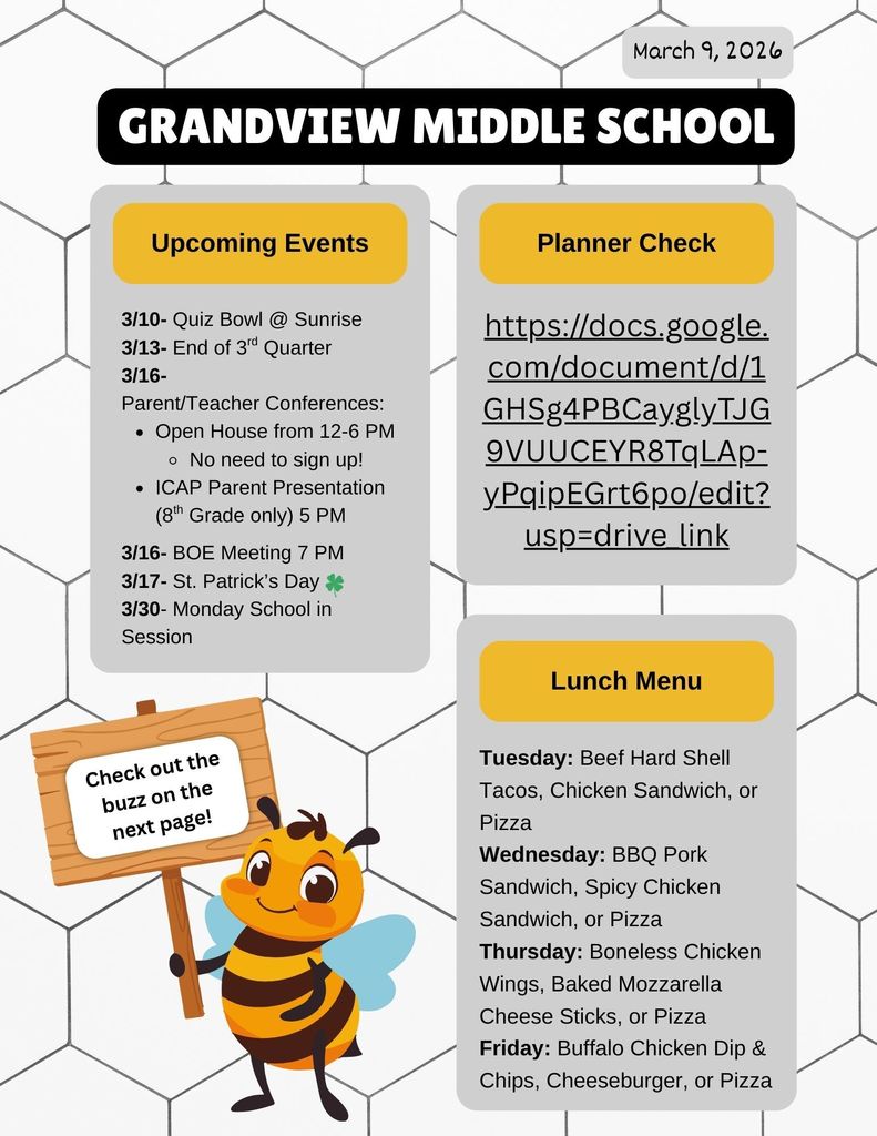 3/9 Parent Newsletter