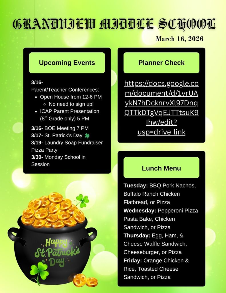 3/16 Parent Newsletter
