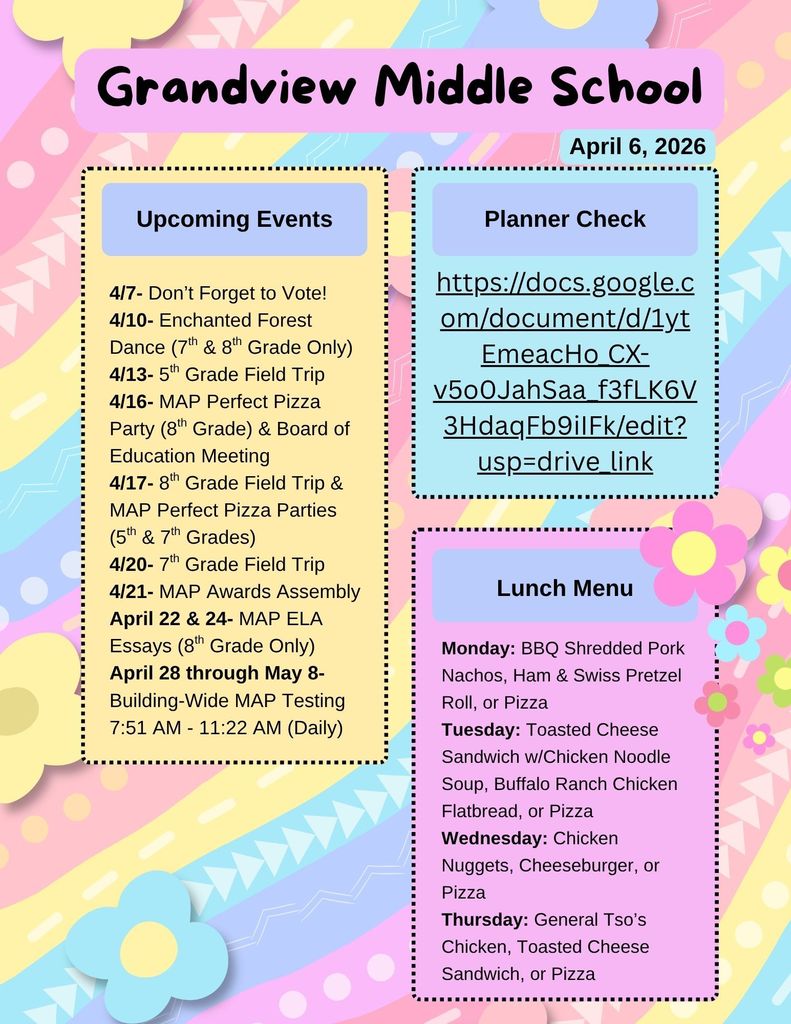 4/6 Parent Newsletter