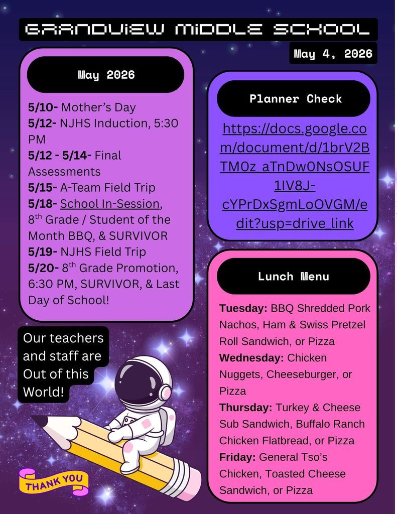 5/4 Parent Newsletter
