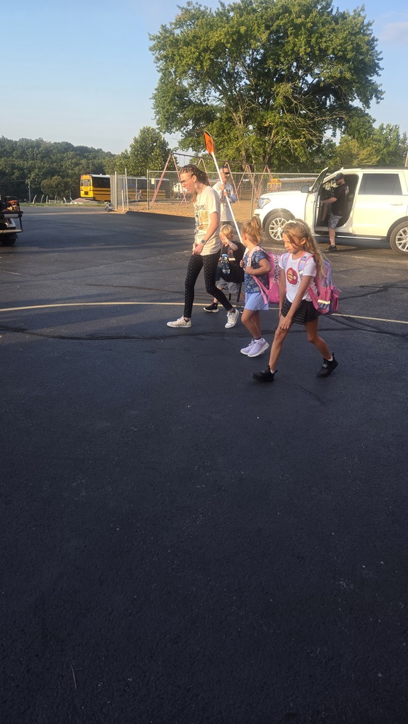 Students and Staff on the first day of school