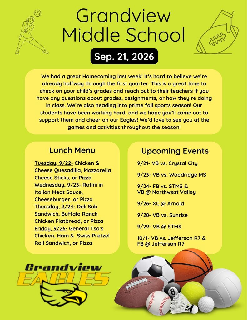9/21 Parent Newsletter