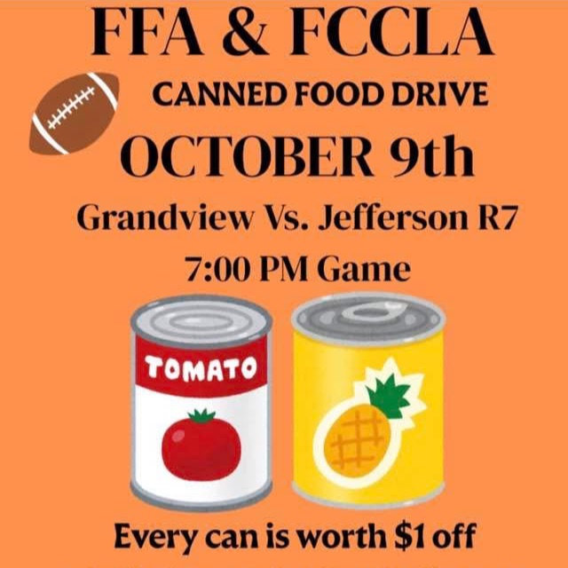 Canned food drive flyer