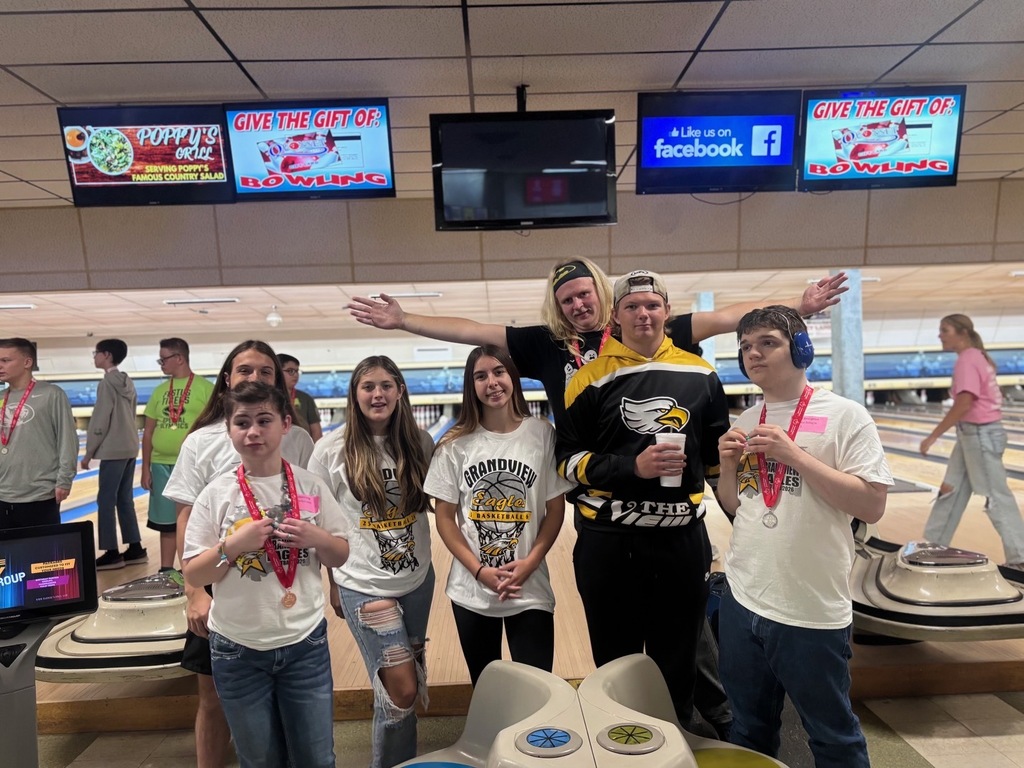 Students and volunteers at Special Olympics Competition