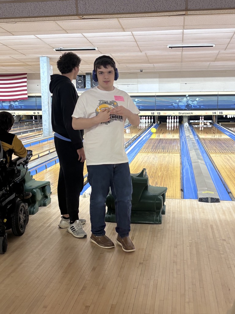 Students and volunteers at Special Olympics Competition