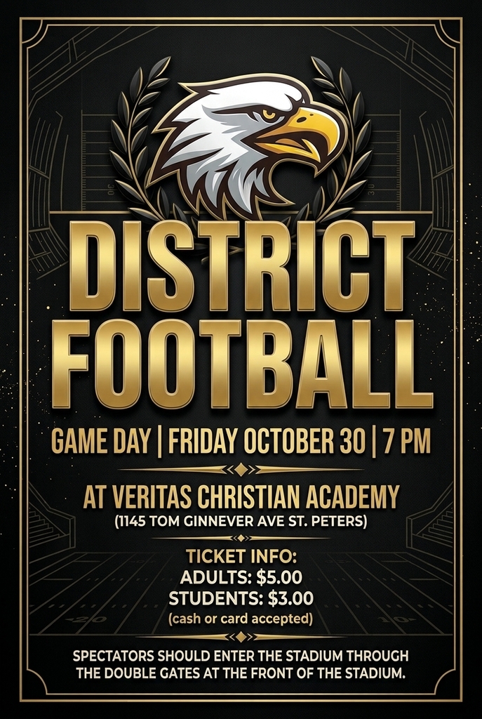 Black poster with gold text. Eagle above text. Event date and time. Location and ticket prices. Entry instructions for spectators.
