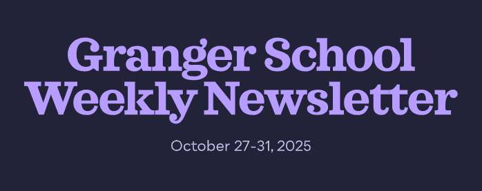 Granger School Weekly Newsletter (Oct. 27-31, 2025)