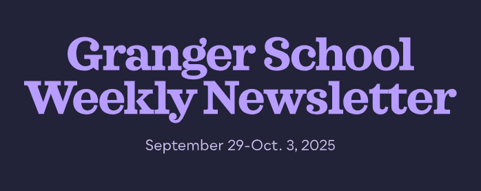 Granger School Weekly Newsletter (Sep. 29-3, 2025)