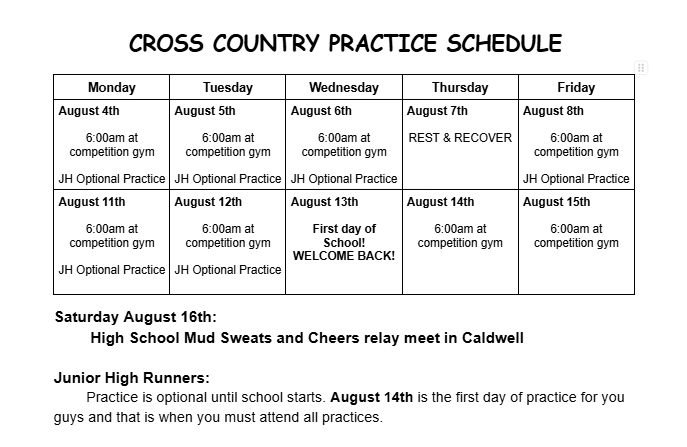 schedule 