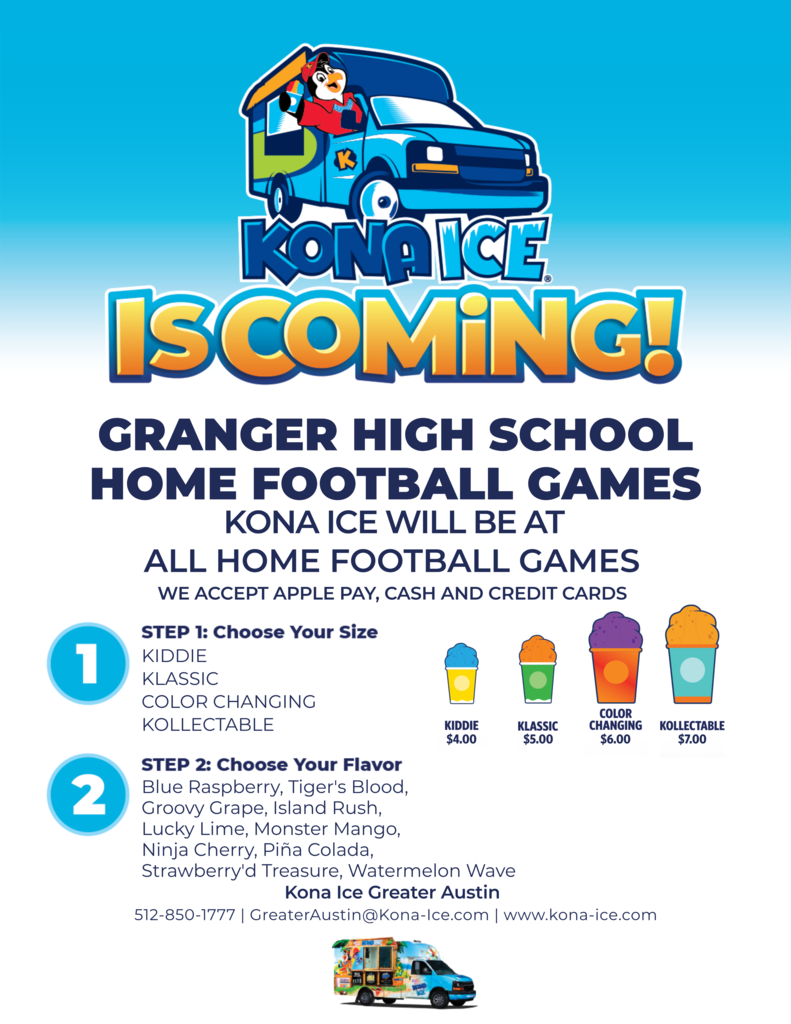 Kona Ice After School Announcement - 10/8/25