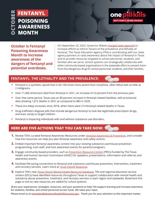 Fentanyl Poisoning Awareness Poster
