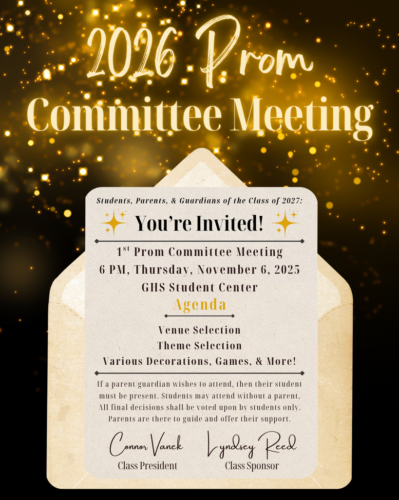 Prom Committee Meeting Invitation