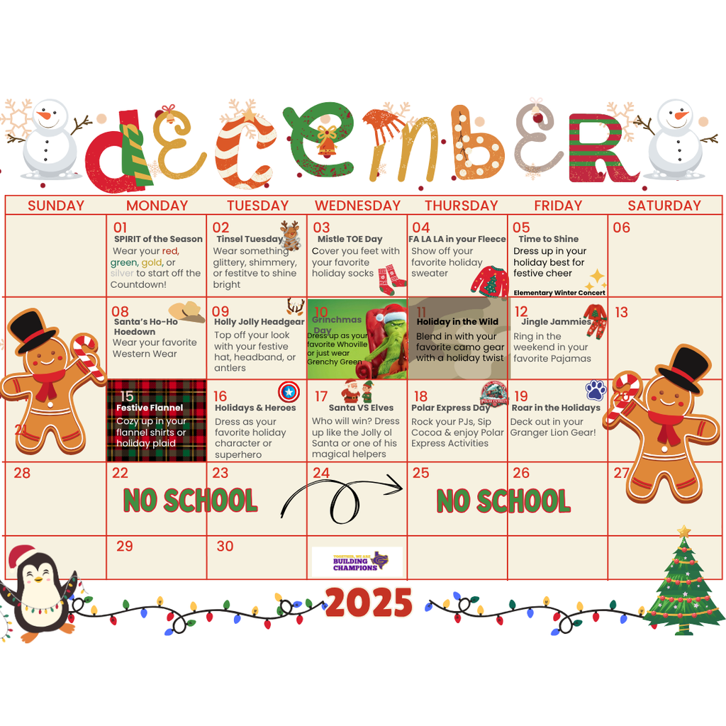 December Spirit Month