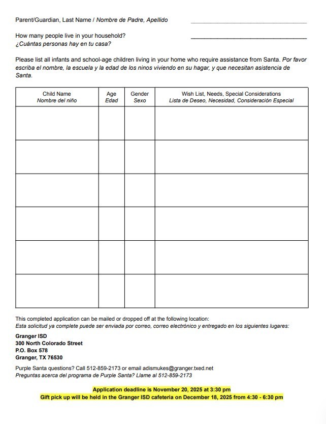 Purple Santa Application