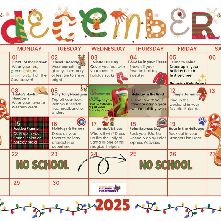 holiday calendar
