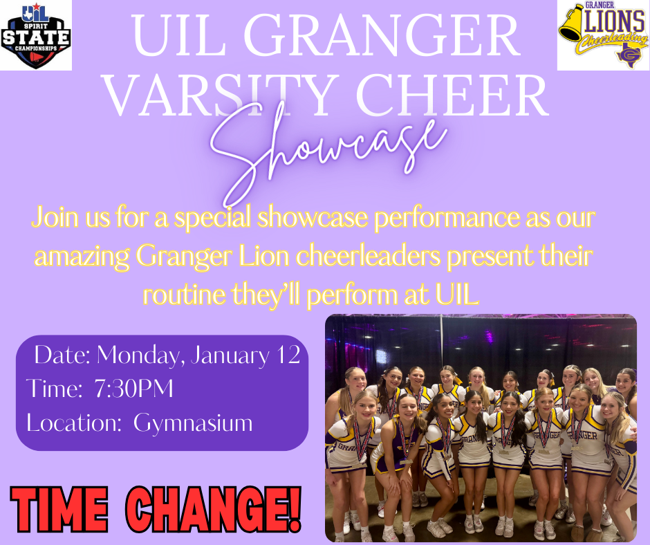 TIME CHANGE CHEER SHOWCASE