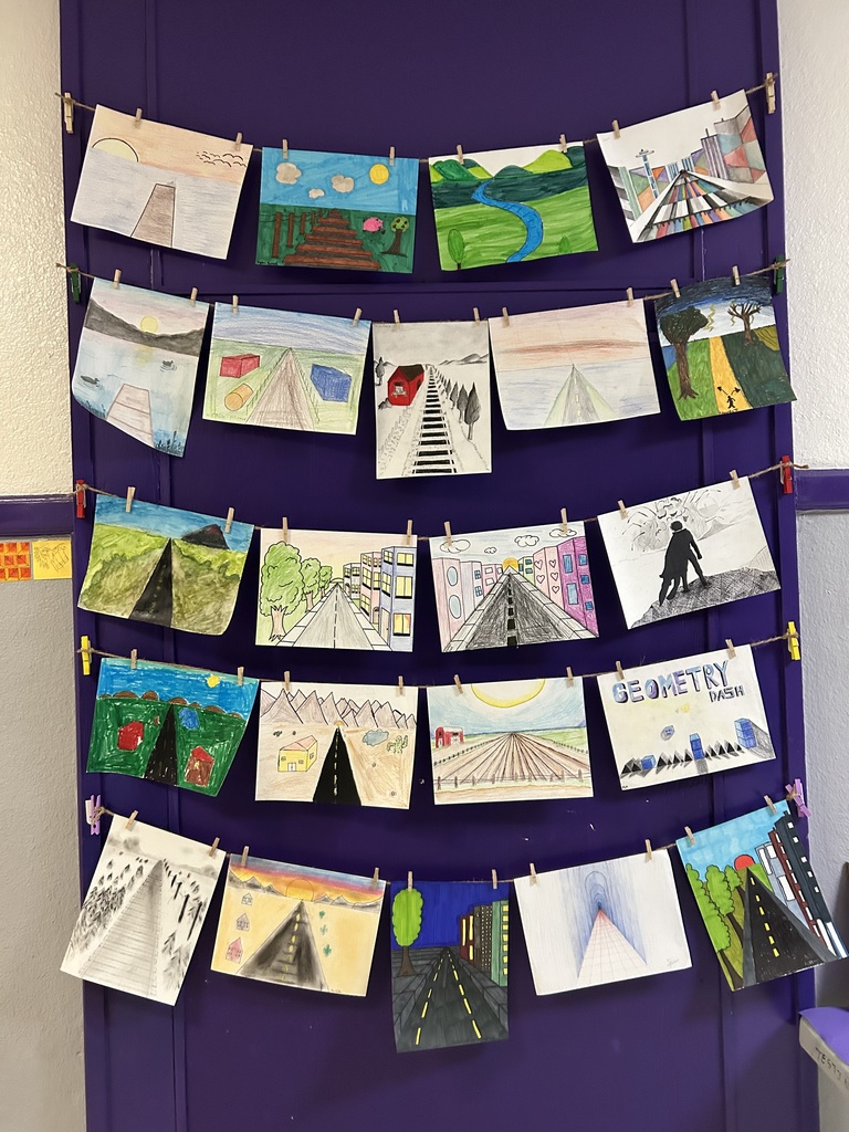 Perspective artwork displayed