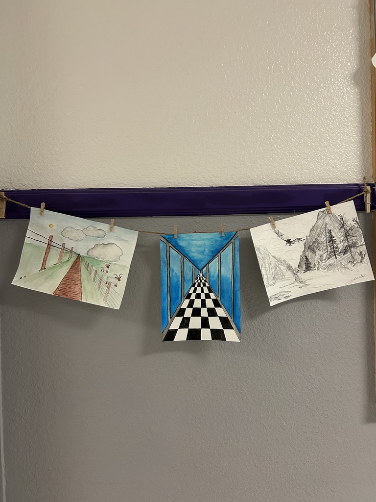 Perspective artwork displayed