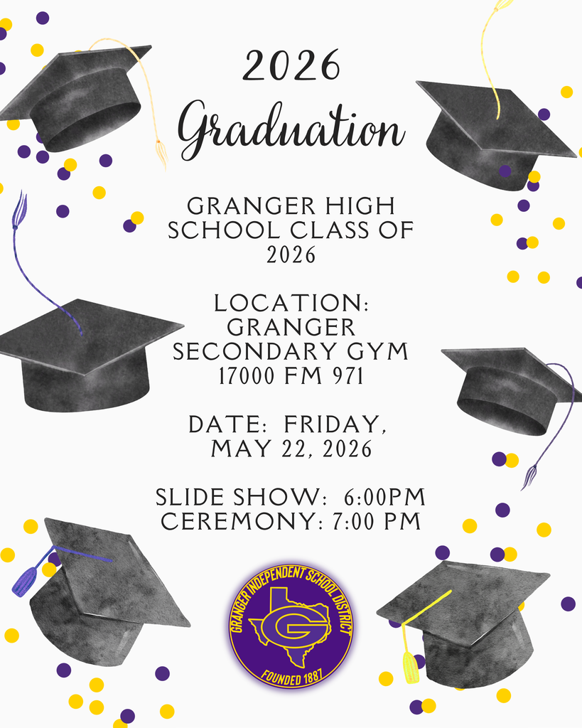 Class of 2026 - Granger ISD Graduation Invitation