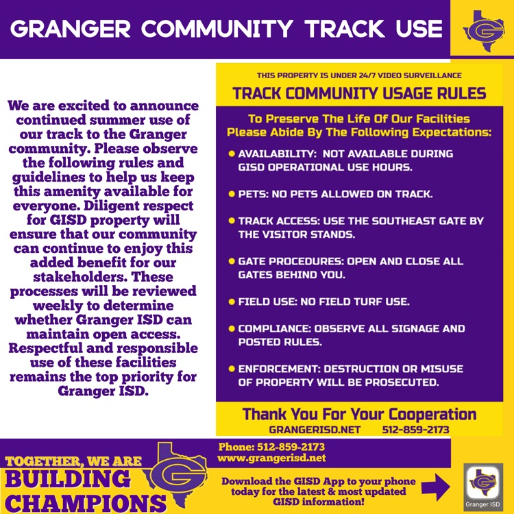 Summer Track Use