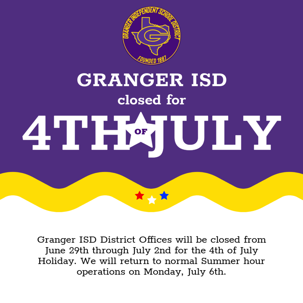 GISD 4th of July Holiday Hours
