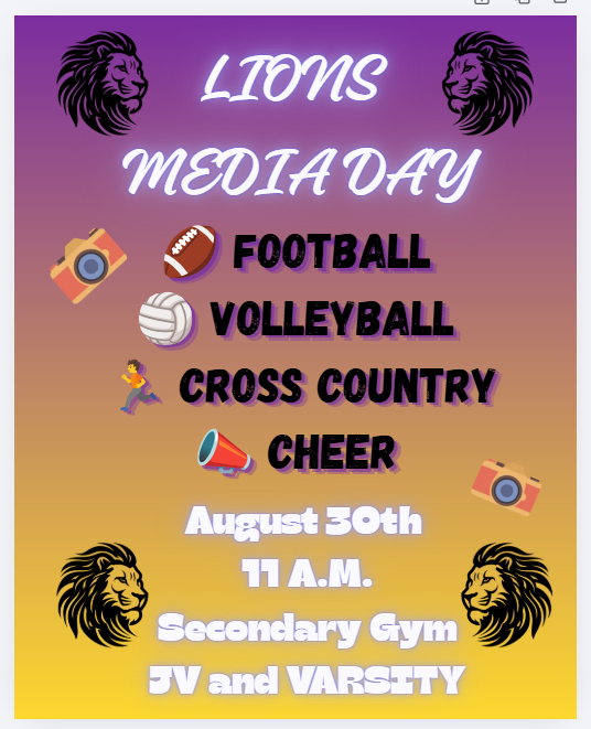 Granger Lions Media Day JV and Varsity Sports
