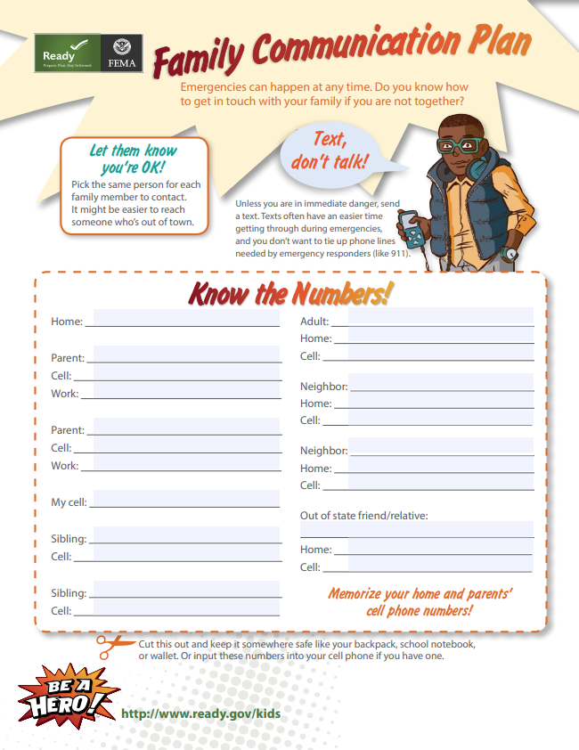 Family Communication Plan-Pg1