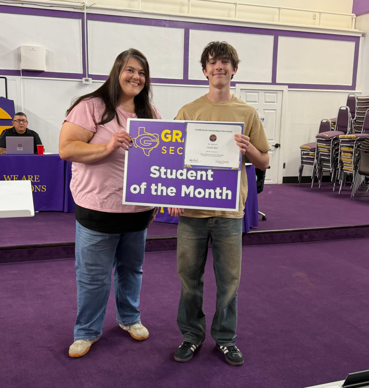 Dashle R. - GISD September 2026 Student of the Month