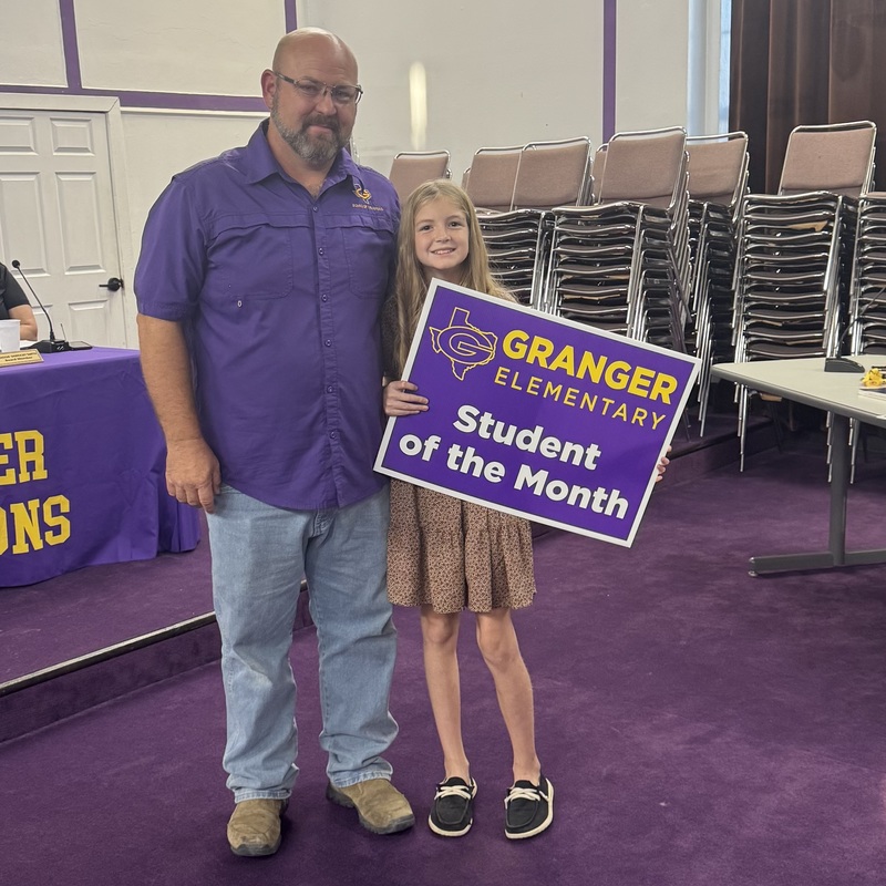 Kymber W. - GISD September 2025 Student of the Month