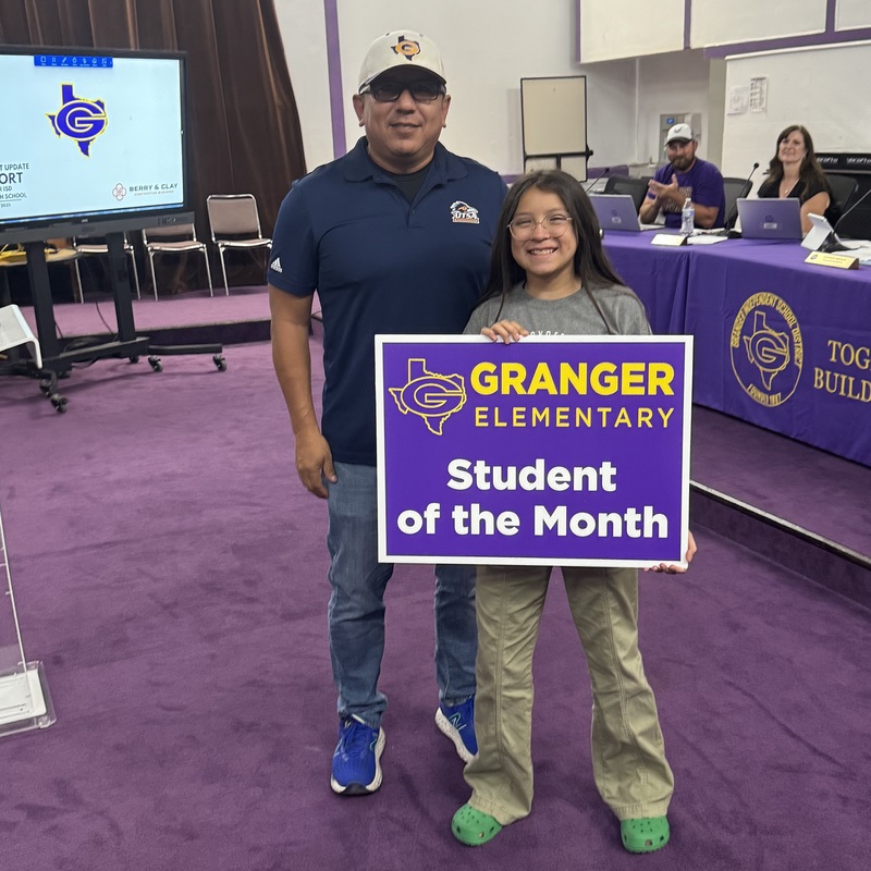 Kacey H. - GISD October 2025 Student of the Month