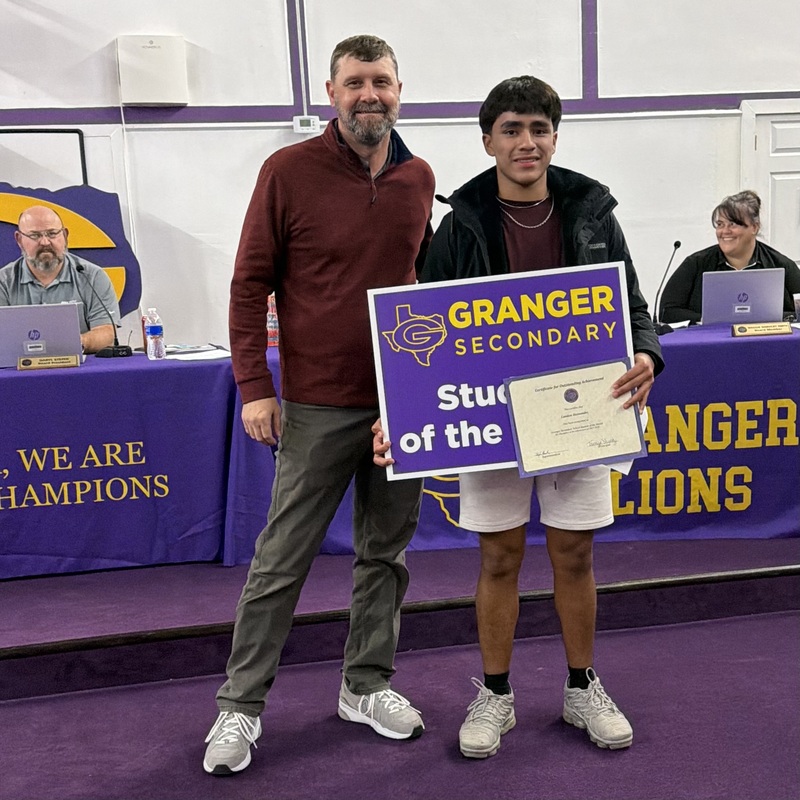 Landon H. - GISD December 2025 Student of the Month