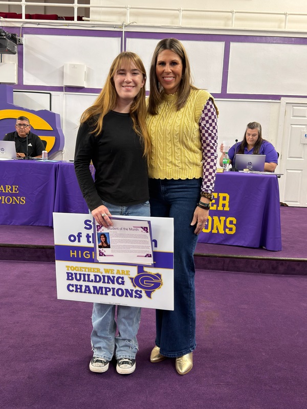 Lola F. - GISD May 2026 Student of the Month