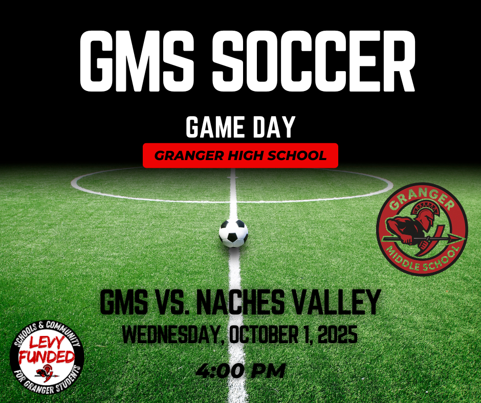 Game Day announcement for GMS Soccer