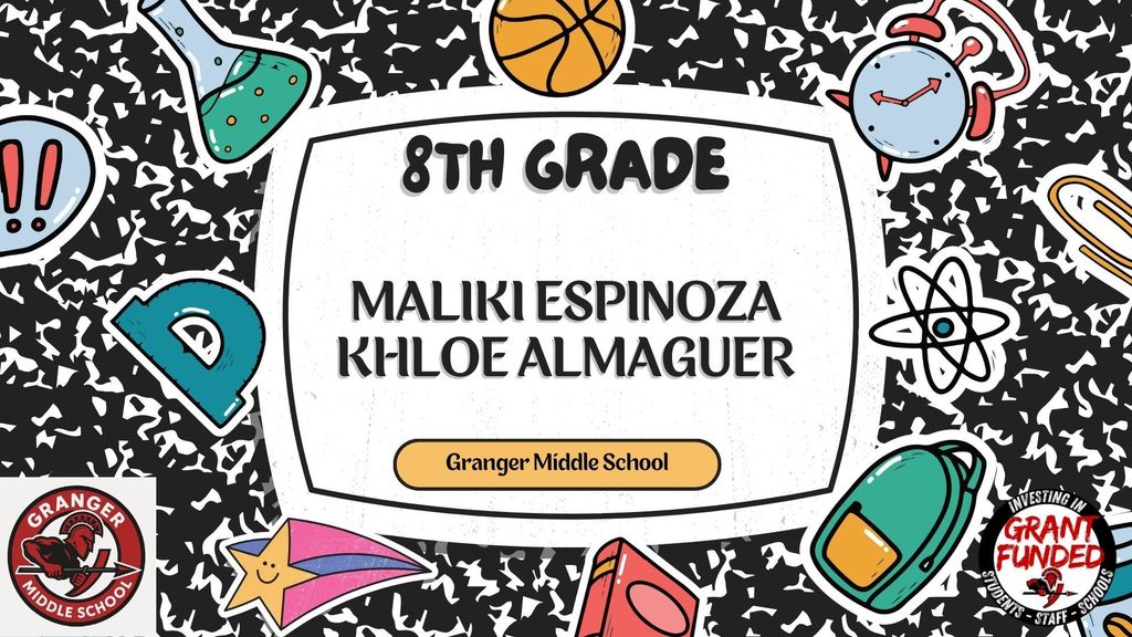 8th Grade Spartans of the Month for October