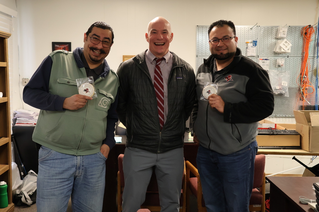 Dr. Hart with GSD Tech Dept. 