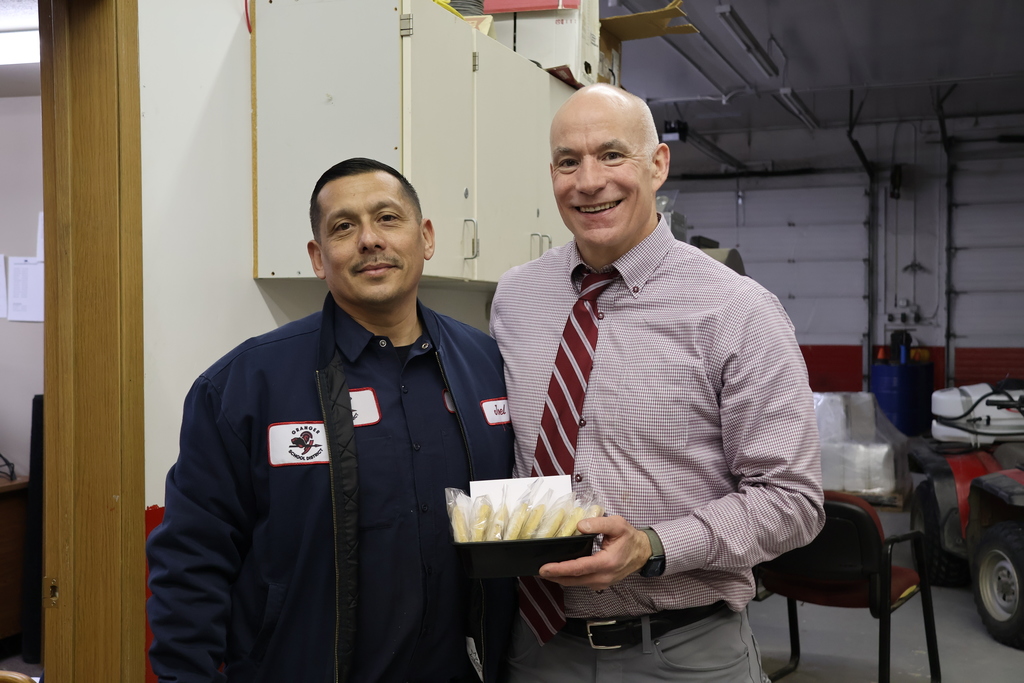 Dr. Hart with Maintenance Director 