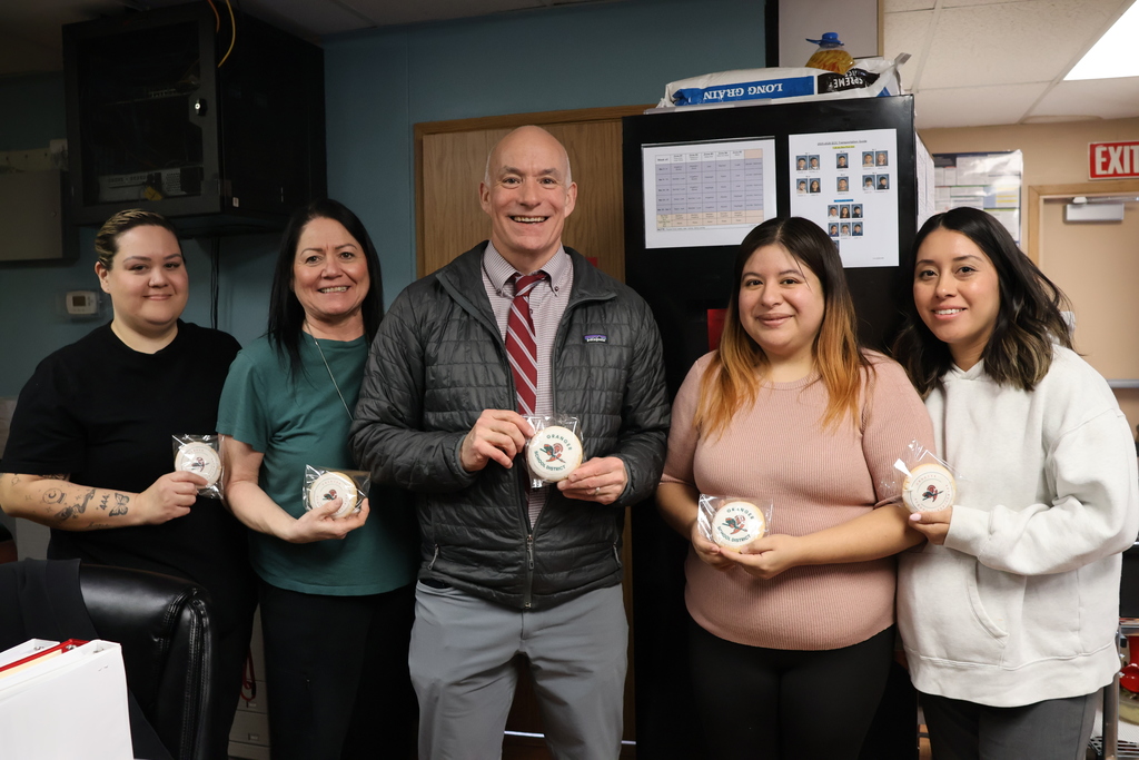 Dr. Hart with Pre School Staff 