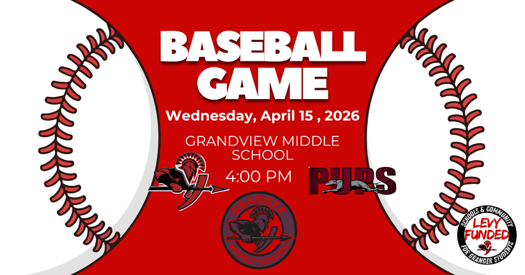 GMS baseball takes on Grandview. Game starts at 4:00 pm.