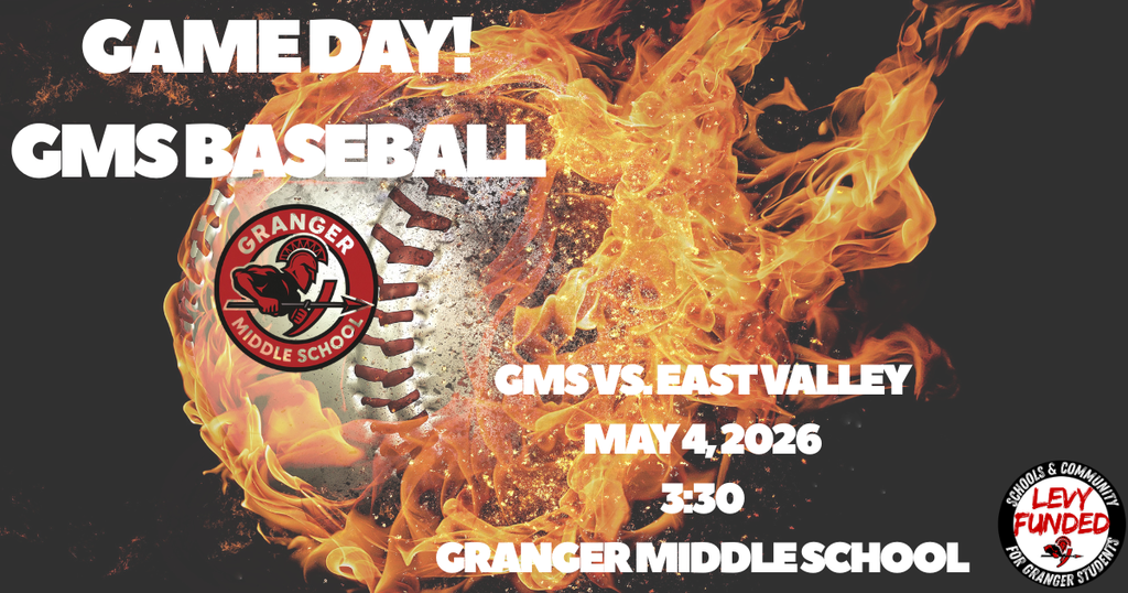 GMS baseball takes on East Valley at Granger Middle School. Game starts at 3:30.