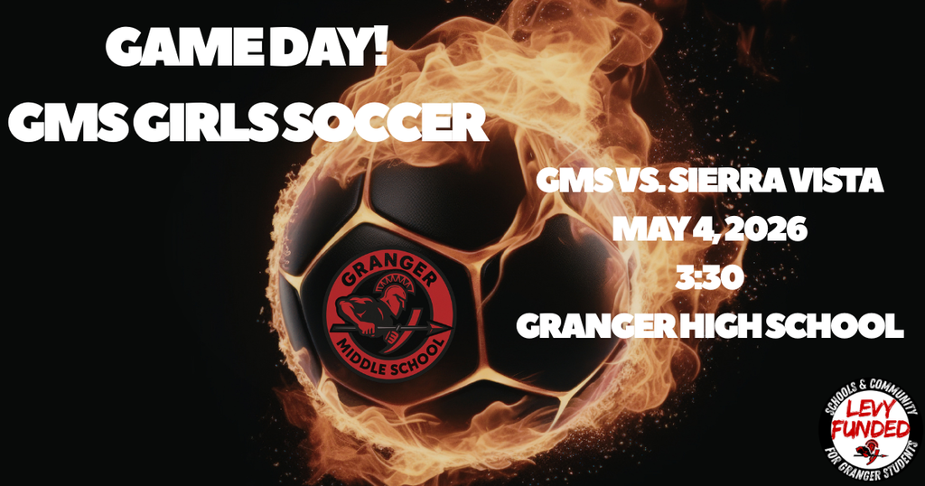 GMS Girls' Soccer takes on Sierra Vista at Granger High School. Game starts at 3:30.