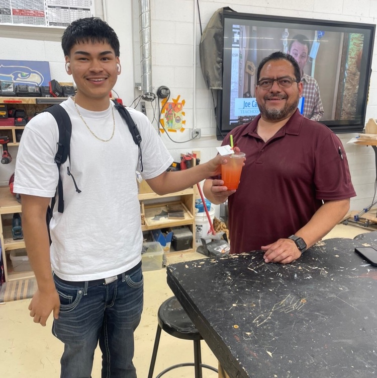 A refreshing lemonade for Mr. Sanchez.