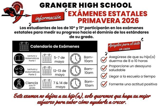 Fechas y horas de examenes estatales