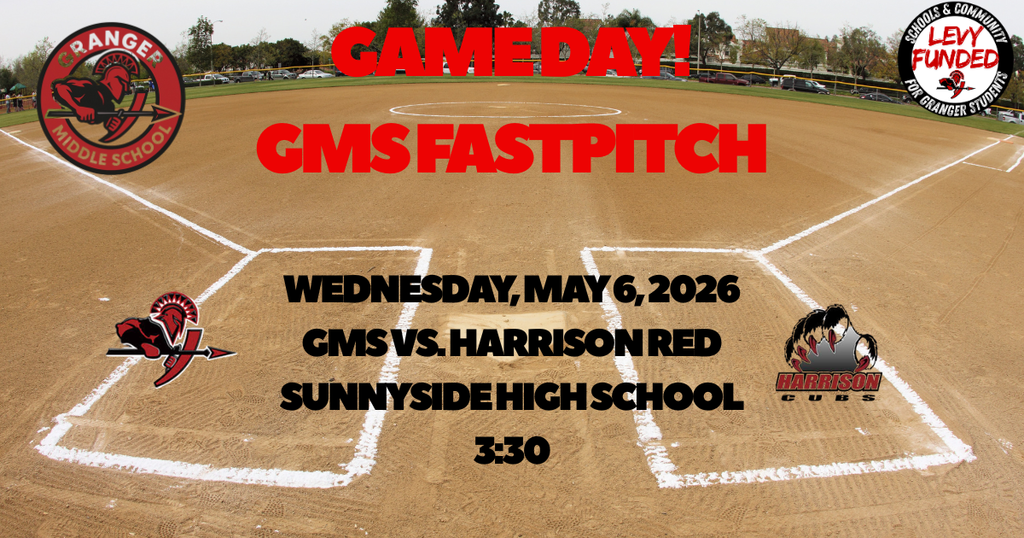 GMS Fastpitch takes on Harrison Red at Sunnyside. Game starts at 3:30 pm.