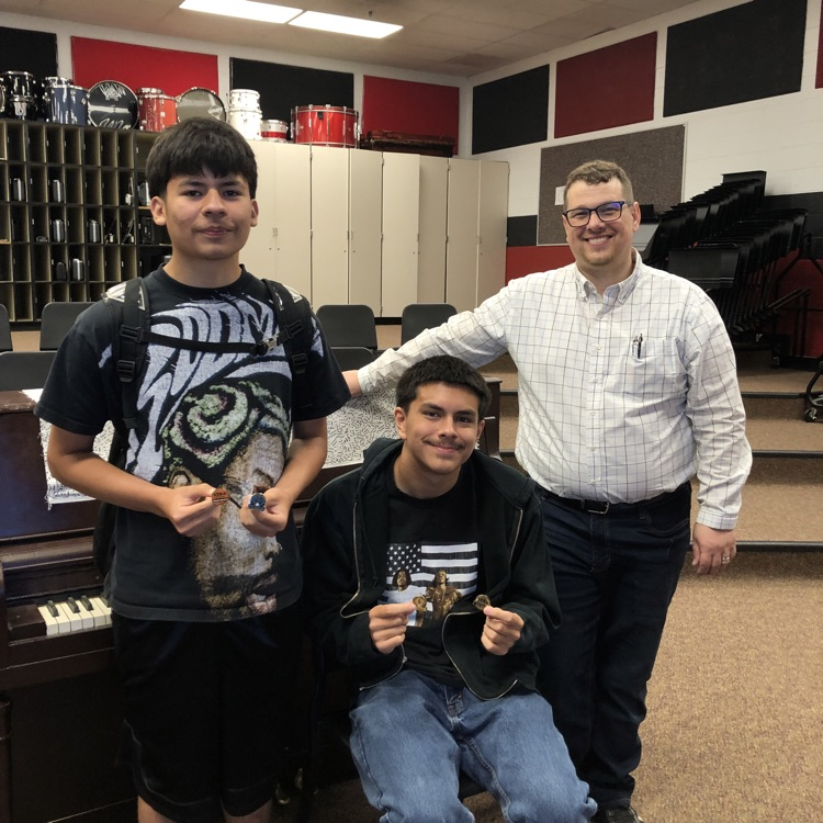 From left to right: Ricardo Ramirez, Samuel Alaniz, Mr. Fowler