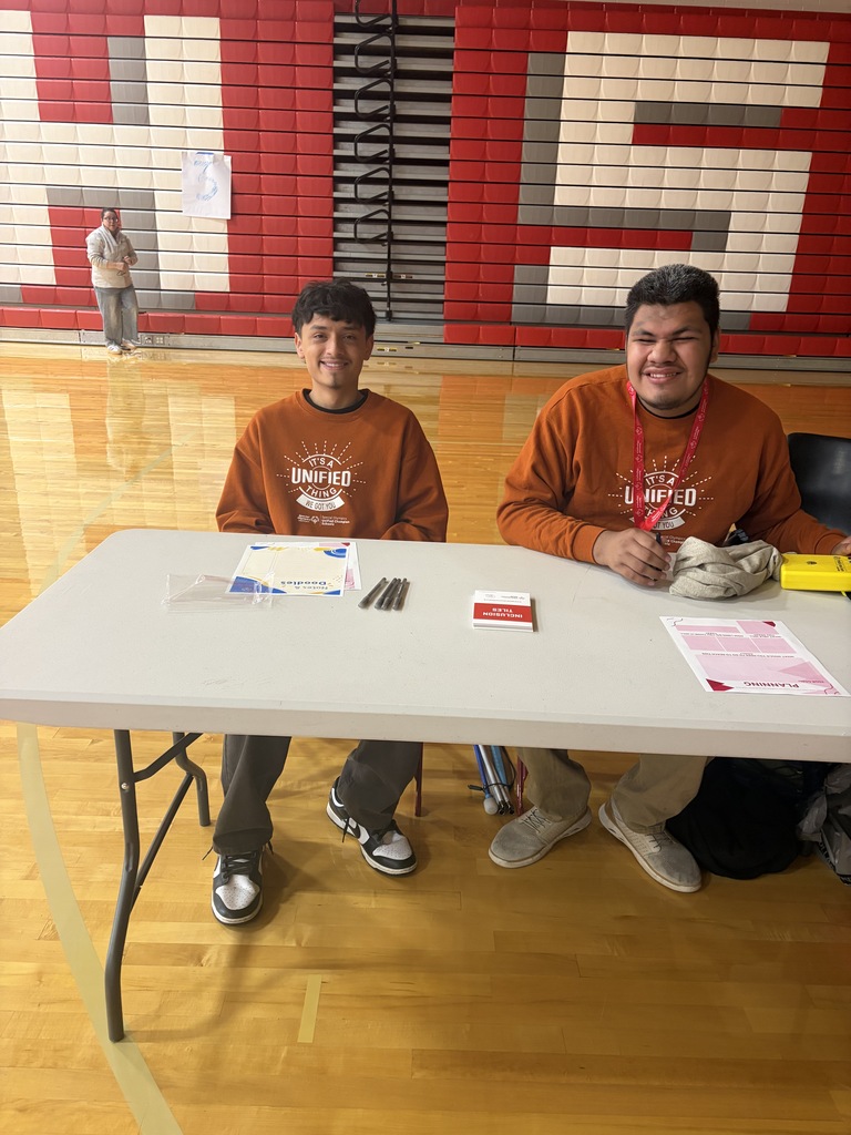 Student at special Olympics 