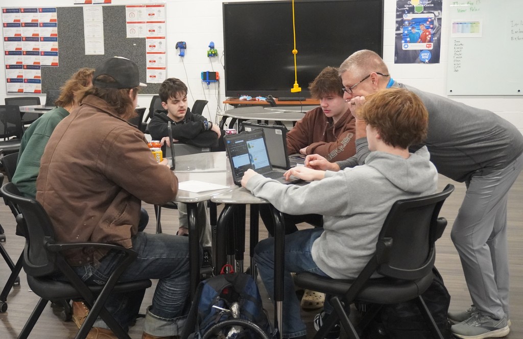 Junior students designing a bench