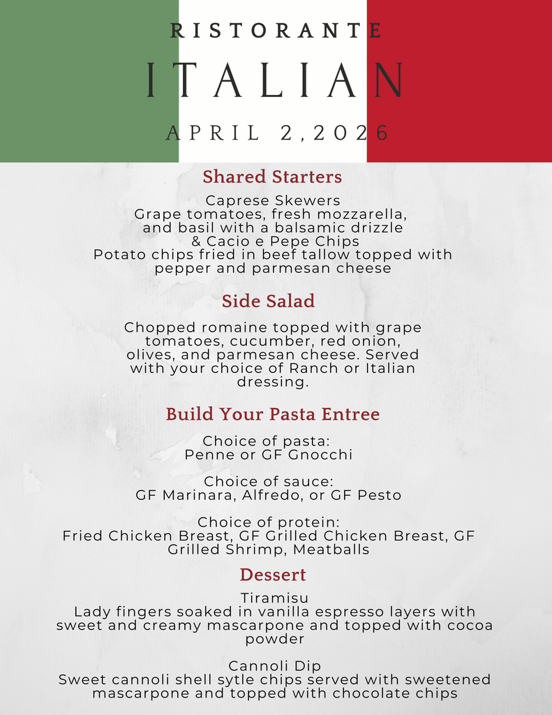 italian menu