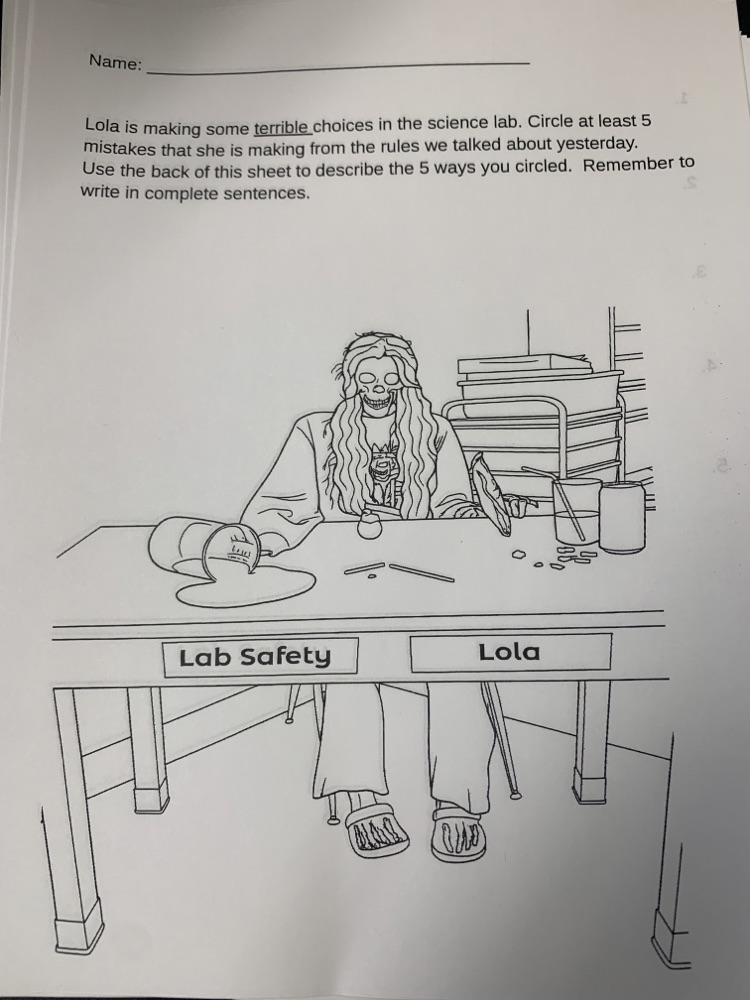 student worksheet