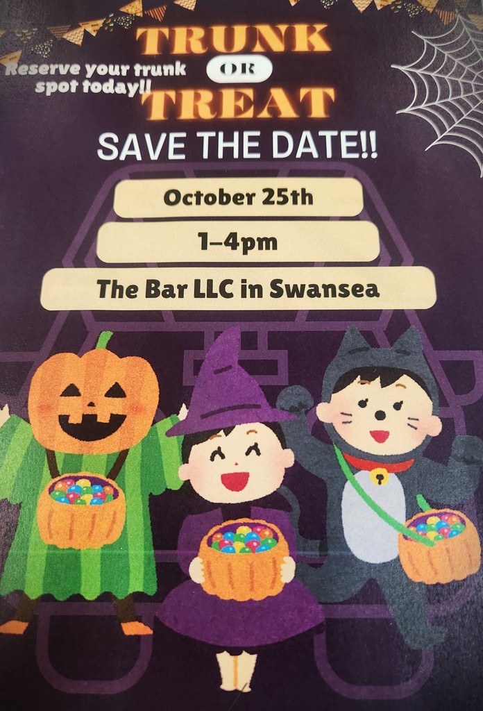 Trunk or Treat at The Bar LLC October 25, 2025