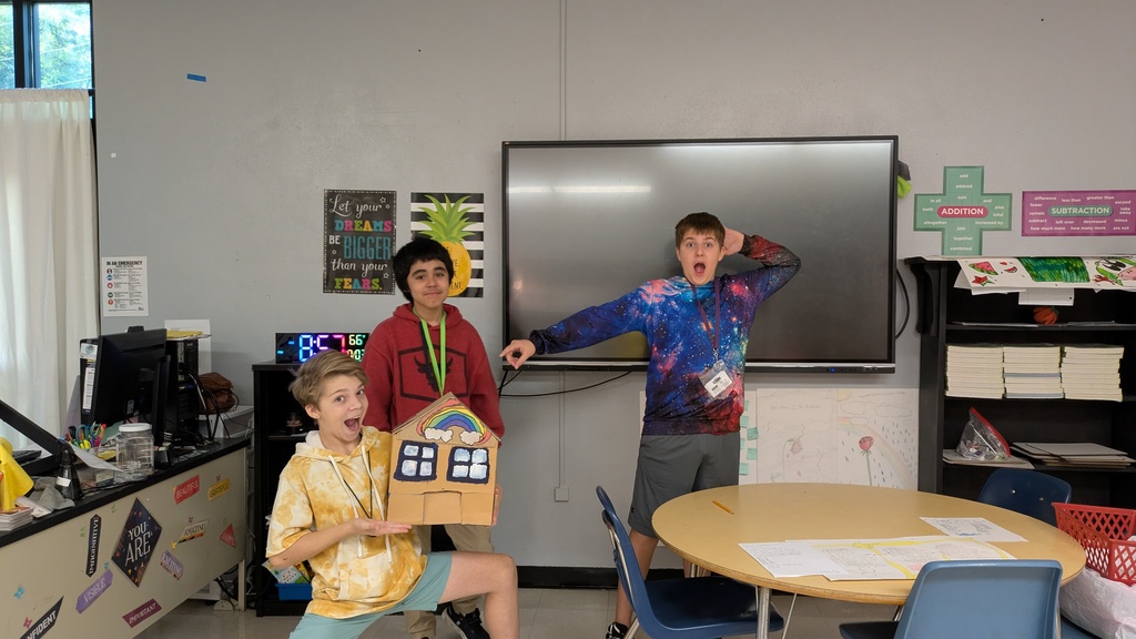 Using fractions to make a birdhouse.